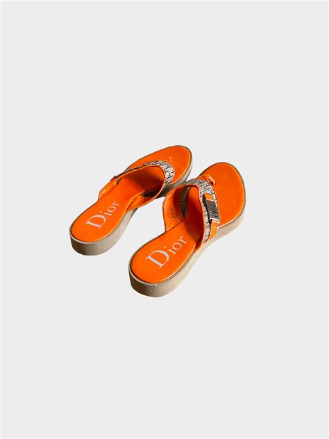 christian Dior flip flops